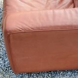 Pair of armchairs and De Sede sofa in cognac leather from the 70s/80s