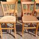 Ensemble de 10 chaises bistrot dépareillées années 1950-70 vintage