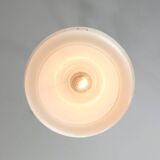 Mid-century Modern Italian Brass and White Glass Pendant Lamp, 1960s