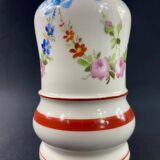 19th century oil lamp in Old Paris porcelain, Louis XVI style