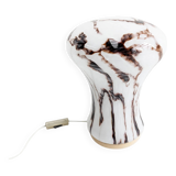 Marble effect table lamp by Ivan Jakeš for Sklarny Rapotin 1960s