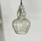 Pair of vintage glass pendant lights.