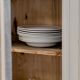 Vaisselier vintage en bois - couleurs lin