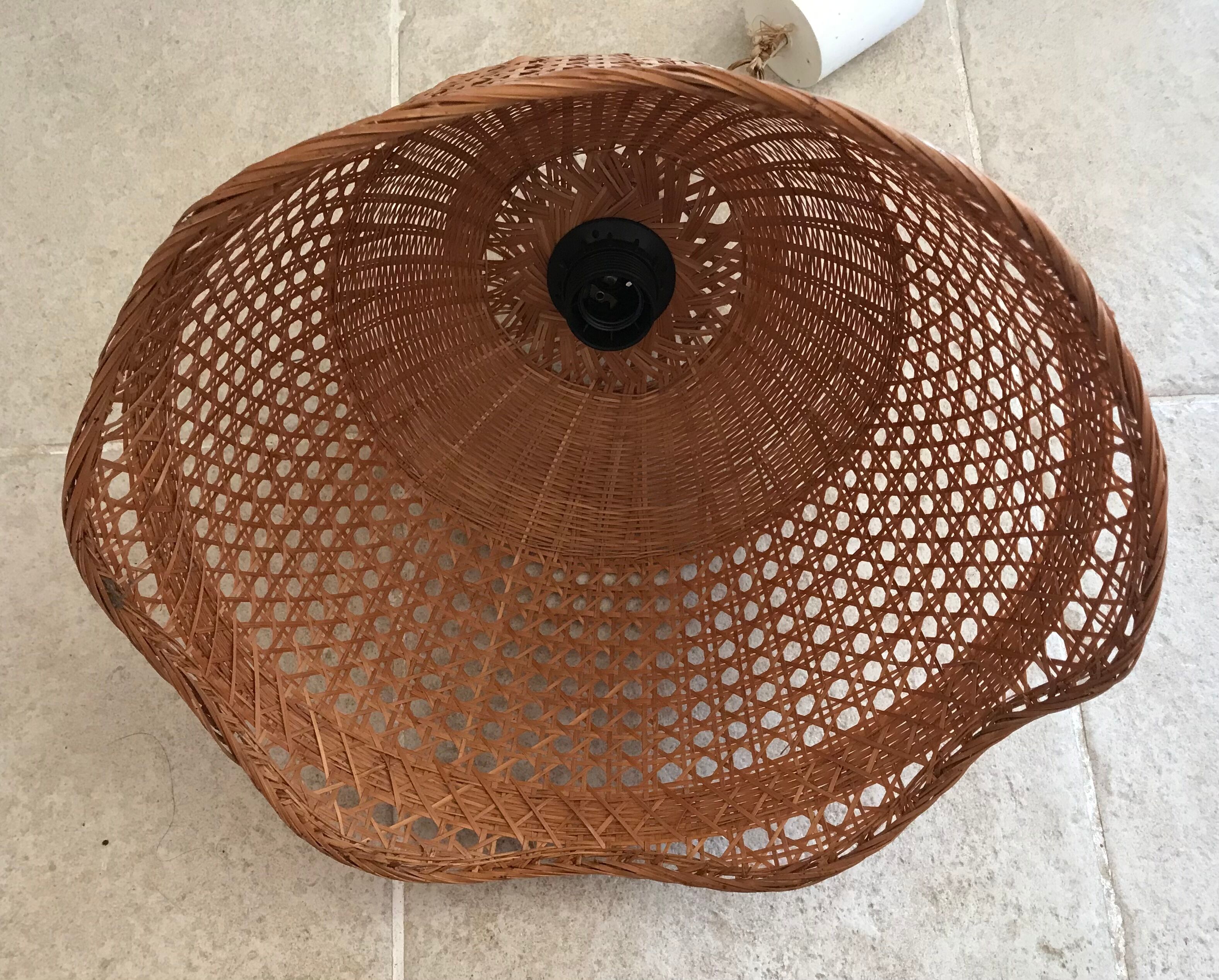 Vintage rattan pendant lamp
