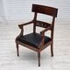 1920-30s, set of 2 armchairs, design after Georges Jacob, carved teak wood.