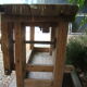 Carpenter old oak workbench