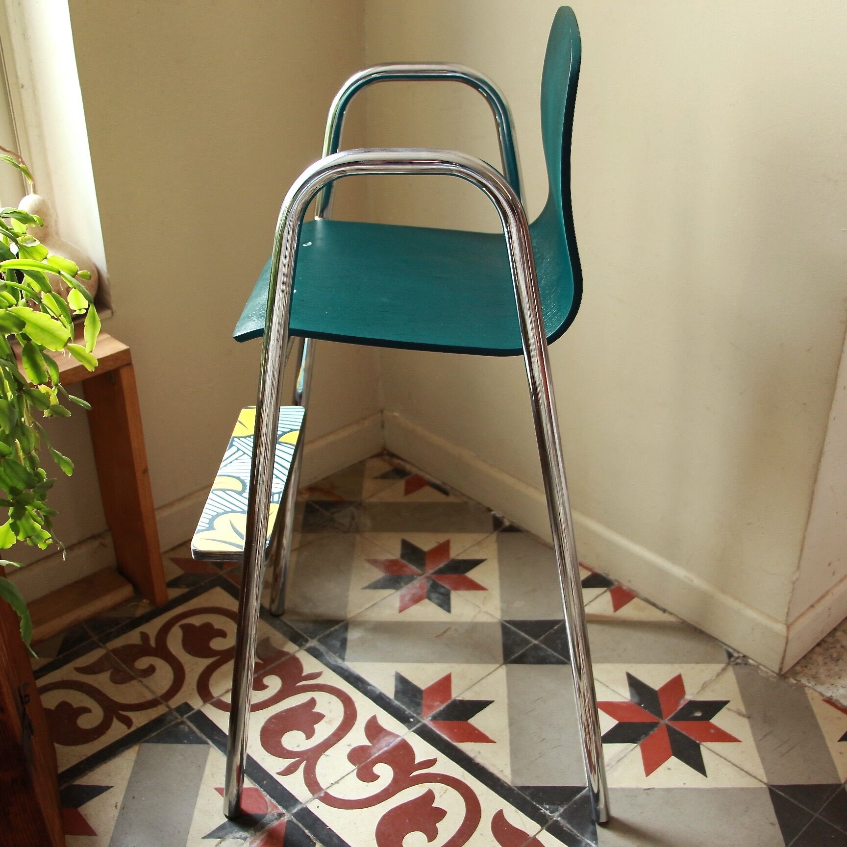 Vintage high chair for children