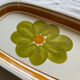 Plat vintage rectangular in earthenware model monaco by salins
