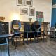 Series of 6 mismatched bistro chairs Baumann and Gizycko
