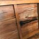 Vintage mid-century farm or estaminet dining table