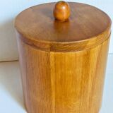 Vintage varnished solid blond wood box