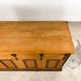 Pine wooden shop counter