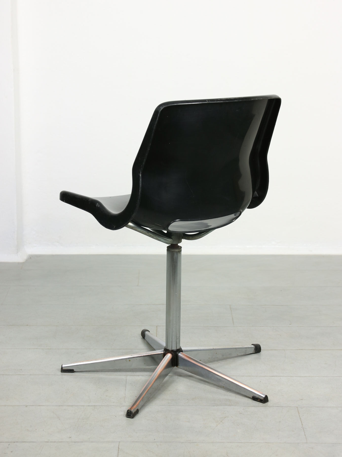 Black Overman Office Swivel Chair by Svante Schoblom from Sweden, 1970s