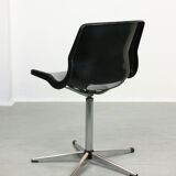 Black Overman Office Swivel Chair by Svante Schoblom from Sweden, 1970s