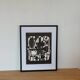 Tableau Vintage Art Optique - Victor Vasarely - Frame 50x40cm