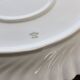 Vintage oval serving dish in twisted white porcelain by Limoges Haviland