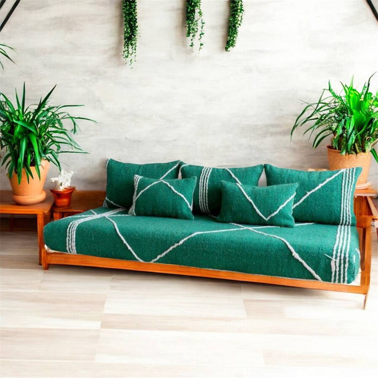 Moroccan Heritage Reimagined – Malachite Green Znafi Lounge Seating