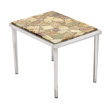 Onyx & epoxy resin side table, 1960s