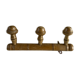 Wooden wall coat rack