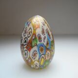 Murano Millefiori egg paper press golden powder