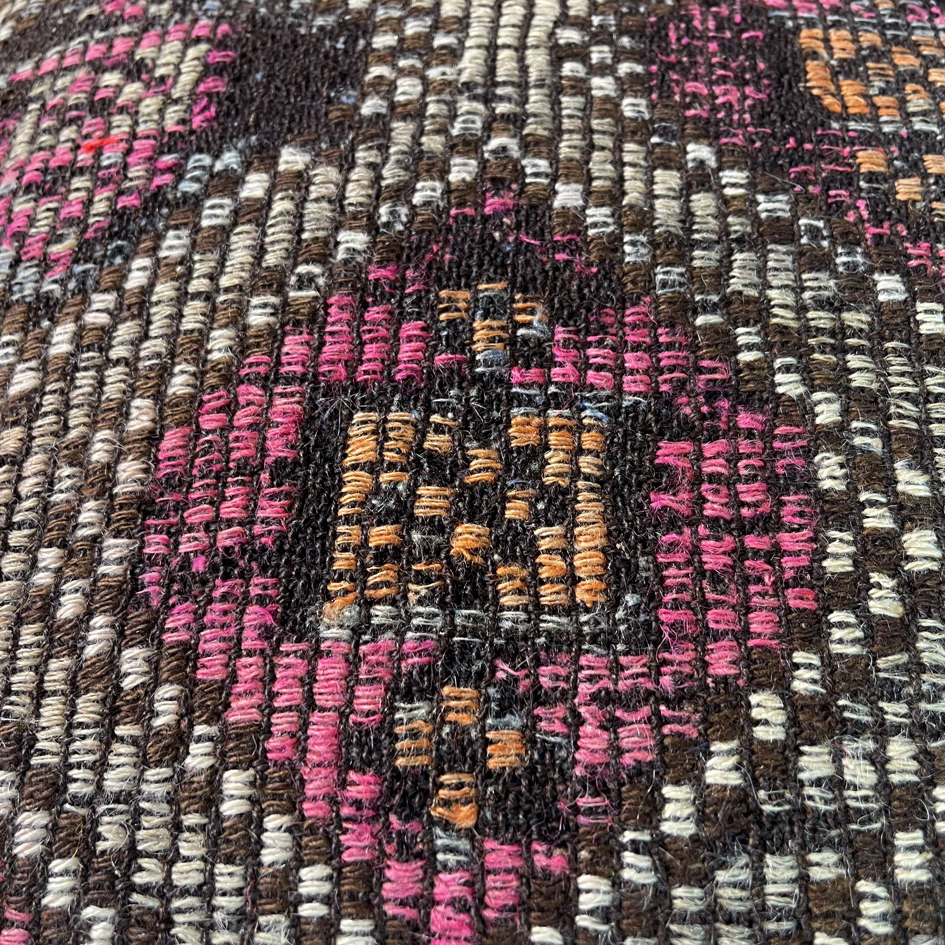 Vintage turkish kilim cushion cover , 55 x 55 cm