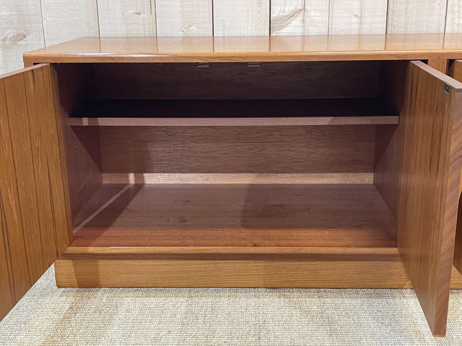 Row of the English brand Gplan in teak from the 70s