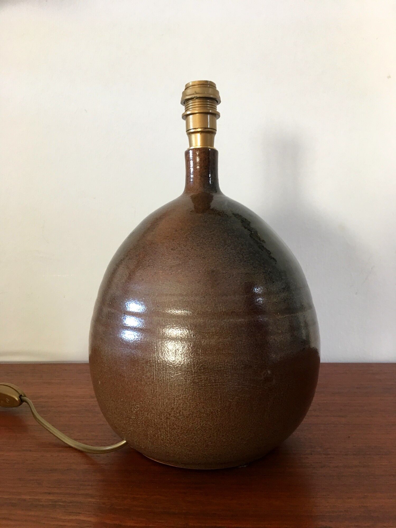 Ceramic lamp by Roland Zobel workshop Les Cyclades vintage