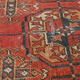 Tapis d'orient turkmen ancien fait main boukhara  118 X 105 cm