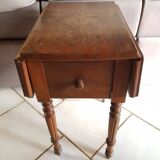 Work table with 2 flaps and 3 drawers