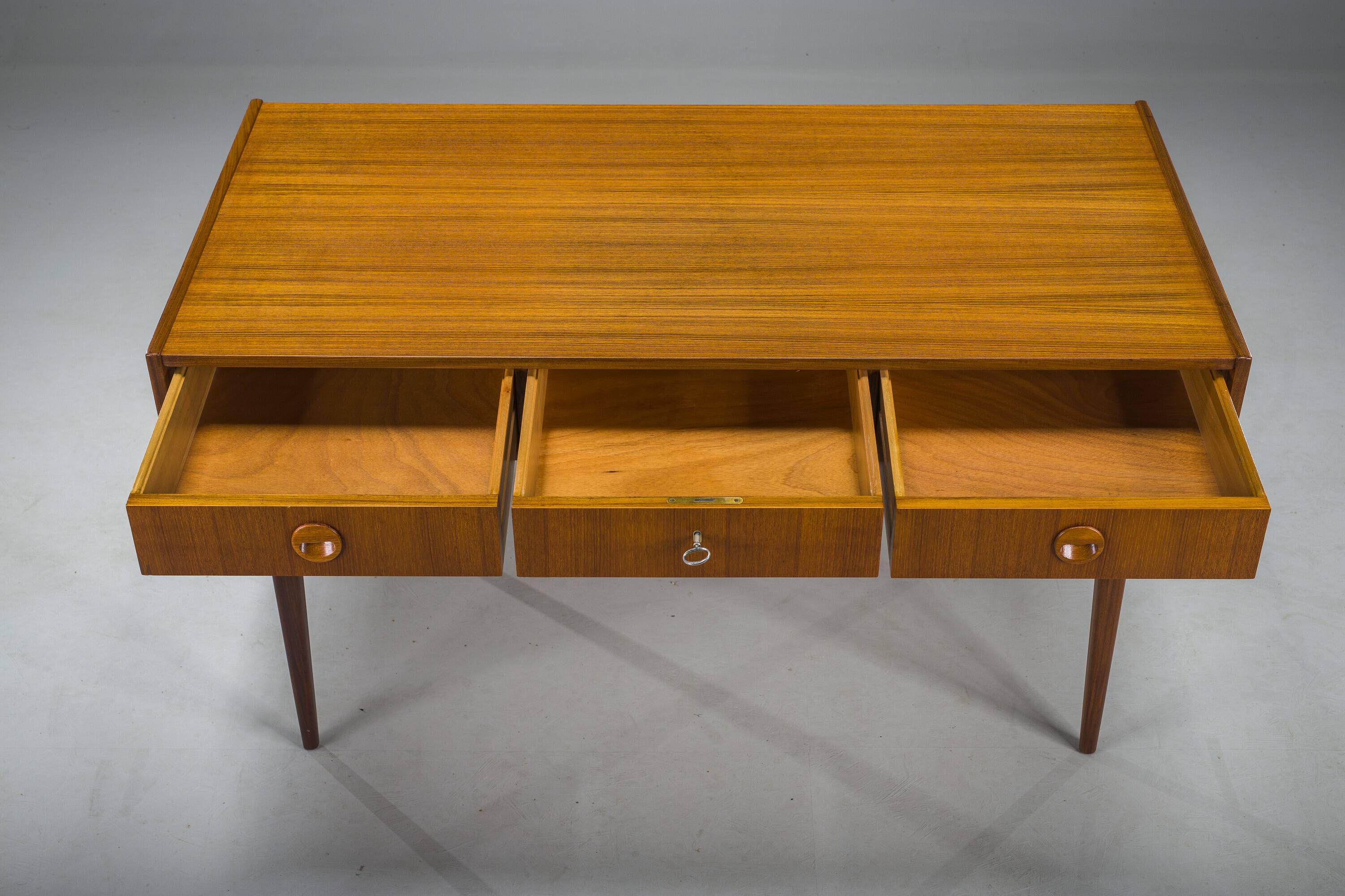 Mid-Century Teak Desk attributed to Bartels Works, 1960s