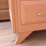vintage salmon chest of drawers