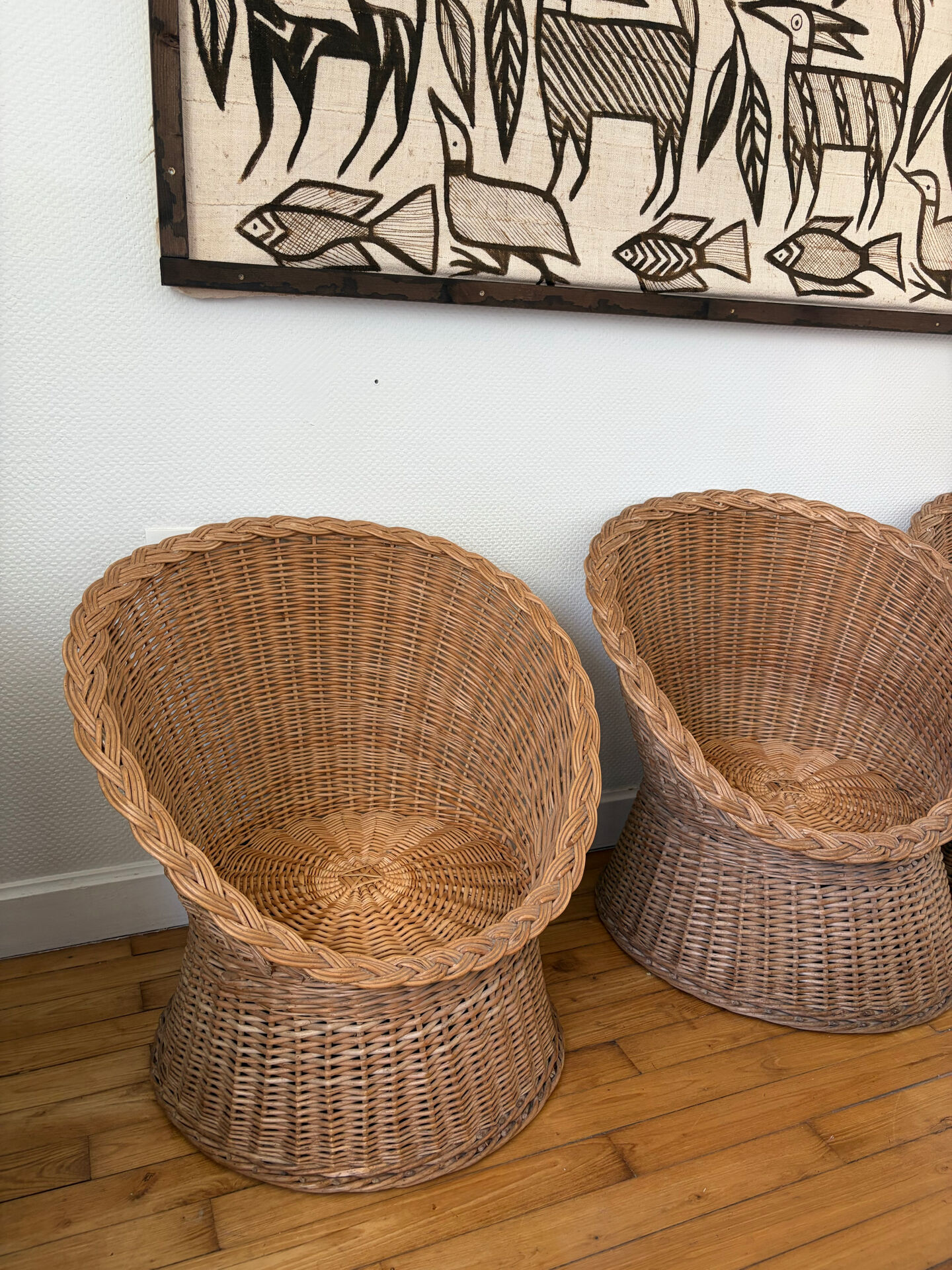 1960s wicker lounge set