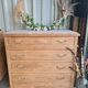 Commode art déco vintage bois massif