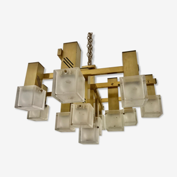 Two-tone chandelier from Sciolari