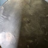 Art Deco vase in repoussé tin Signed Houzeaux Floral decoration 30 cm