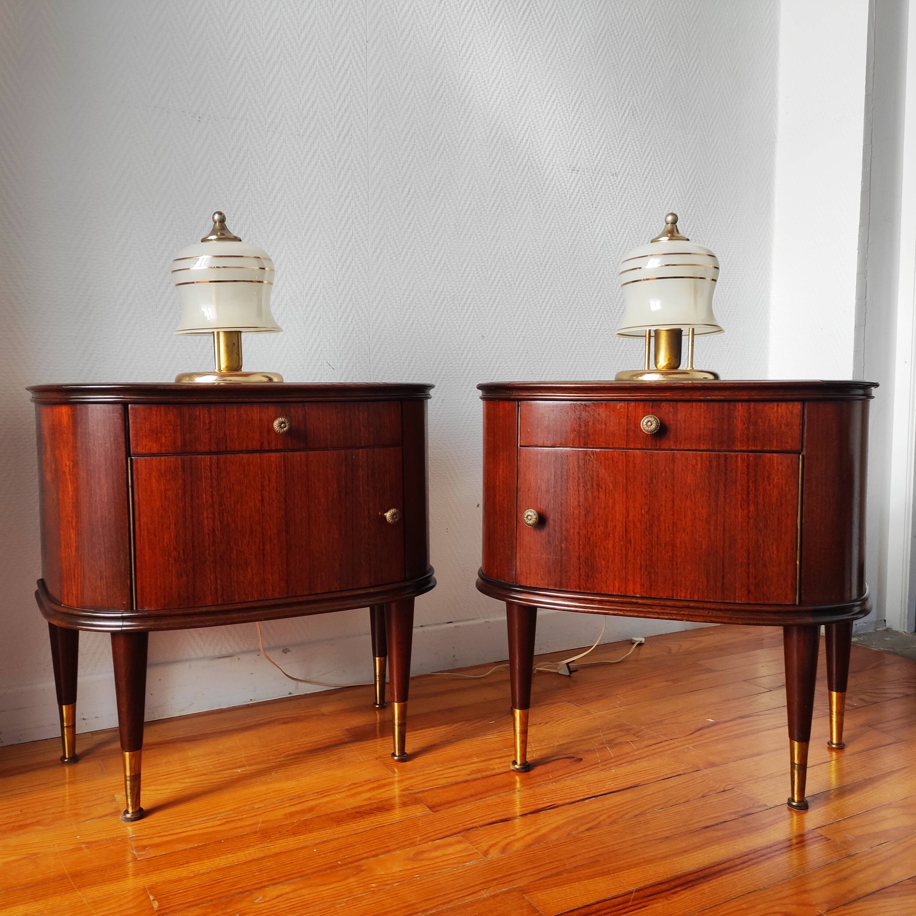 Pair of Italian bedside tables 1956
