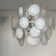 Vintage 1960s Murano Chandelier, Big Size, Dining Room Decorative Lamp, Vistosi