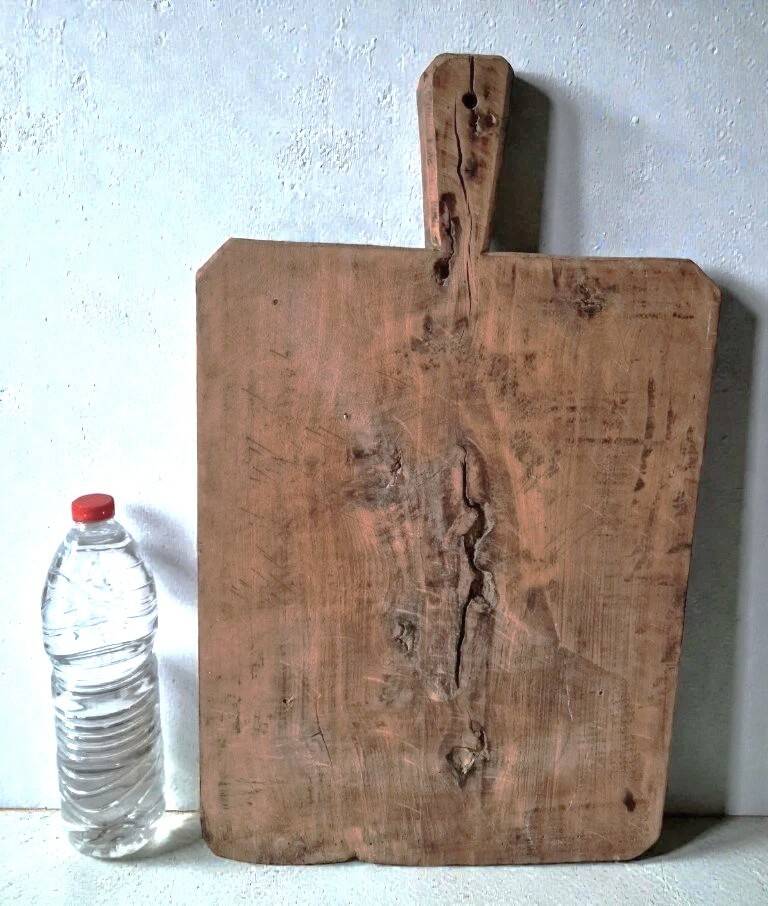 Très Grosse Planche A Decouper Ancienne En Bois D'Olivier