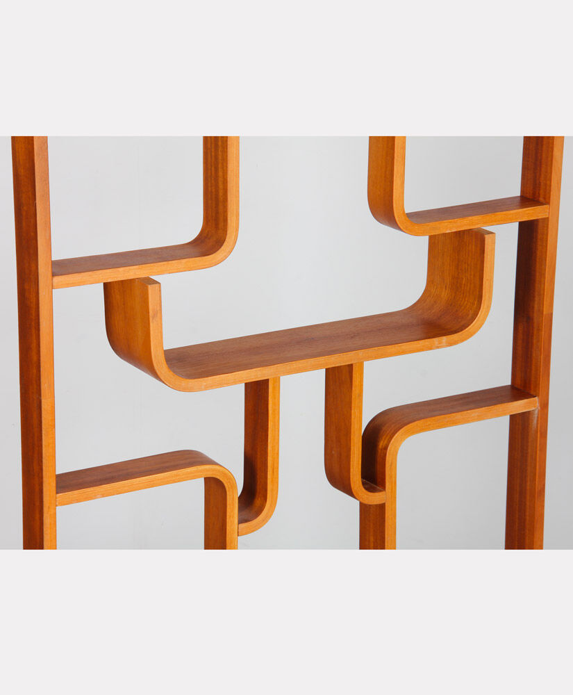 Claustra vintage, Czech mahogany made by Ludvik Volak, 1960