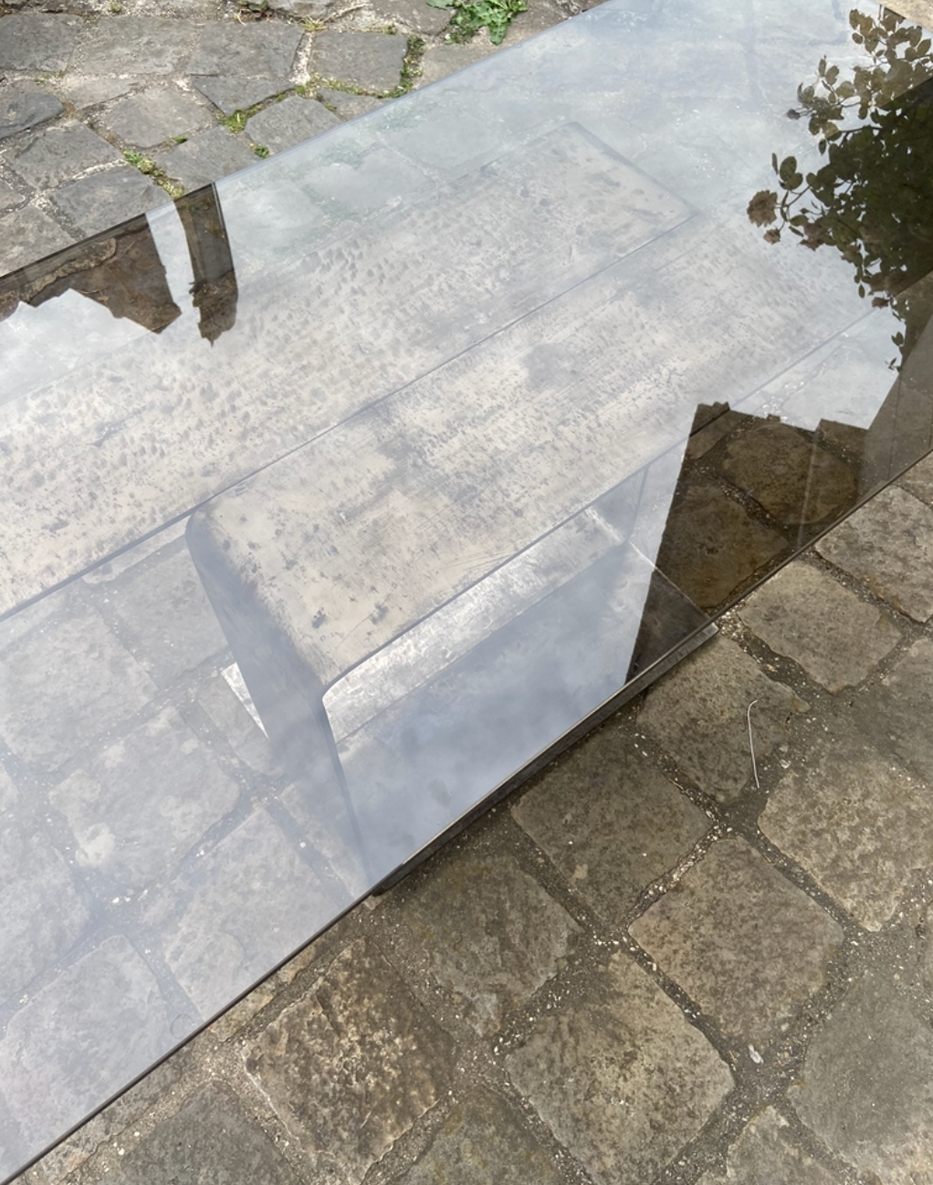 Artisanal Italian coffee table 1970