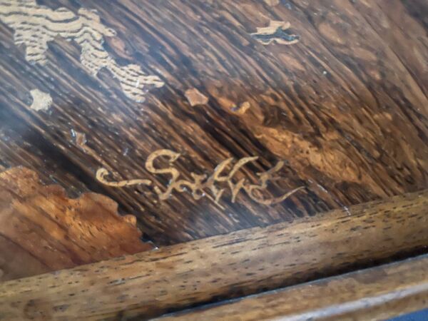 Plateau en bois Art nouveau Émile Gallé