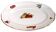 1950s Oval Earthenware Serving Platter with Vegetable Decor