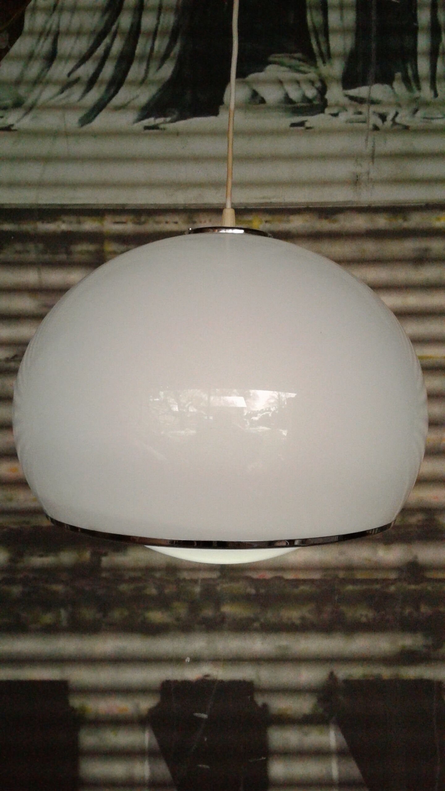Suspension vintage circa 1970 Harvey Guzzini