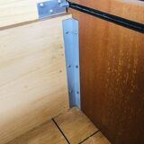 Teak storage unit with metal legs Circa 70's