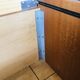 Teak storage unit with metal legs Circa 70's