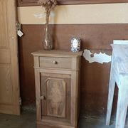Renovated oak bedside table