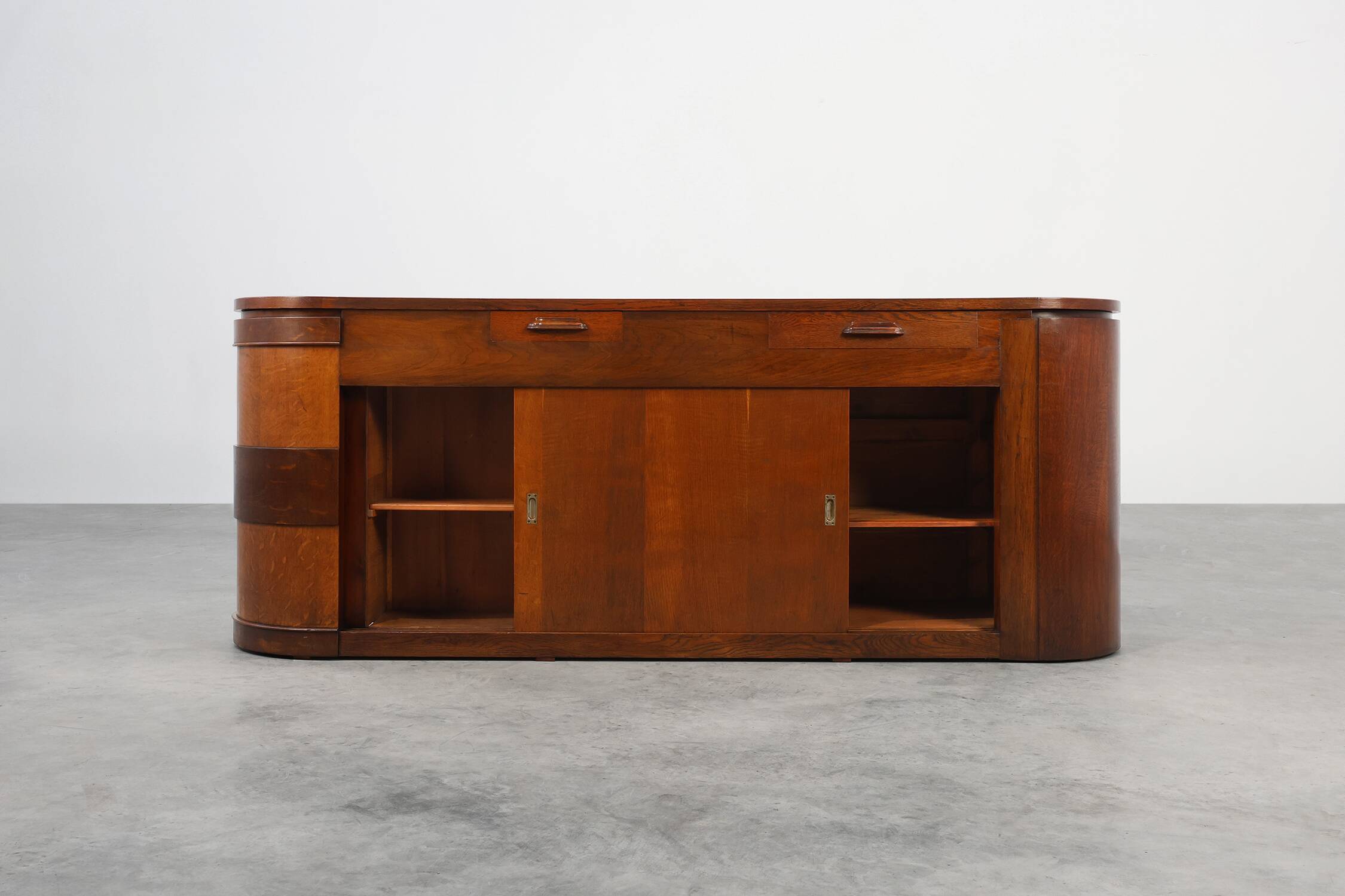 Monumental Art Deco Counter Attributed to De Coene, Belgium 1920s
