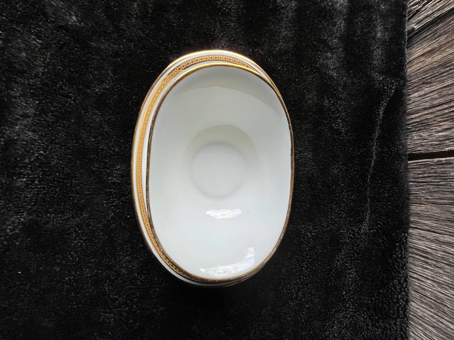 Limoges porcelain sauceboat