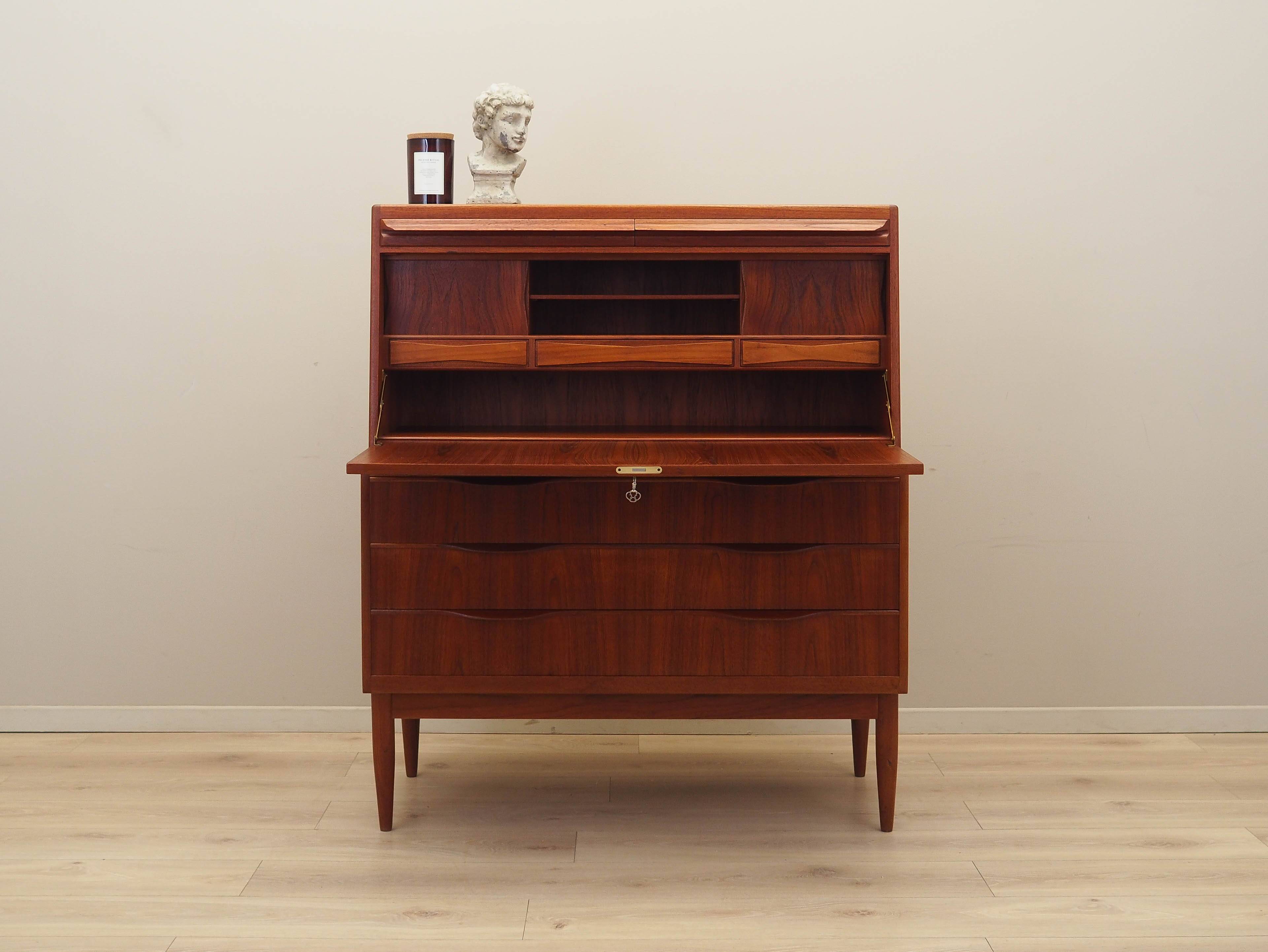 Teak secretary, Danish design, 1960s, designer: Erling Torvits, manufacture