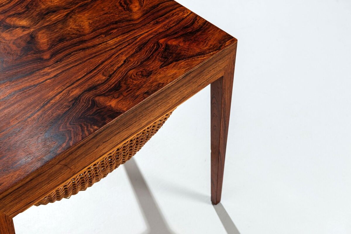 Severin Hansen sewing table in rosewood Haslev Denmark 1960